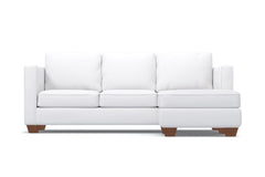 Catalina Reversible Chaise Sleeper Sofa :: Leg Finish: Pecan / Sleeper Option: Memory Foam Mattress