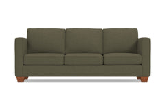 Catalina Queen Size Sleeper Sofa :: Leg Finish: Pecan / Sleeper Option: Deluxe Innerspring Mattress