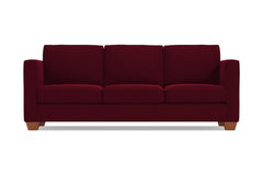 Catalina Queen Size Sleeper Sofa :: Leg Finish: Pecan / Sleeper Option: Deluxe Innerspring Mattress