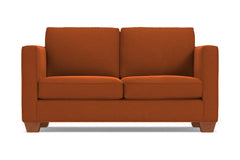Catalina Twin Size Sleeper Sofa :: Leg Finish: Pecan / Sleeper Option: Deluxe Innerspring Mattress