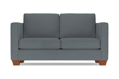Catalina Twin Size Sleeper Sofa :: Leg Finish: Pecan / Sleeper Option: Memory Foam Mattress