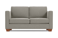 Catalina Twin Size Sleeper Sofa :: Leg Finish: Pecan / Sleeper Option: Deluxe Innerspring Mattress