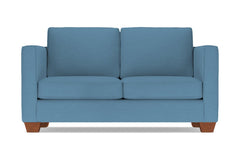 Catalina Twin Size Sleeper Sofa :: Leg Finish: Pecan / Sleeper Option: Memory Foam Mattress