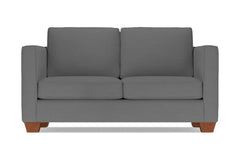 Catalina Twin Size Sleeper Sofa :: Leg Finish: Pecan / Sleeper Option: Deluxe Innerspring Mattress