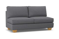 Catalina Armless Apartment Size Sofa :: Leg Finish: Natural