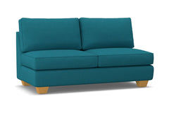Catalina Armless Apartment Size Sofa :: Leg Finish: Natural
