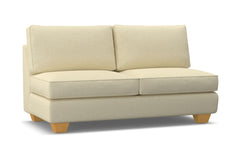 Catalina Armless Apartment Size Sofa :: Leg Finish: Natural