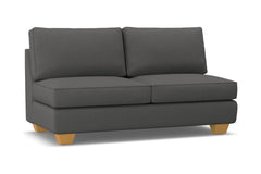 Catalina Armless Apartment Size Sofa :: Leg Finish: Natural