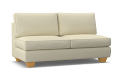 Catalina Armless Apartment Size Sofa :: Leg Finish: Natural