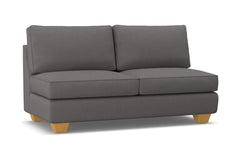 Catalina Armless Apartment Size Sofa :: Leg Finish: Natural