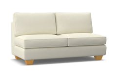 Catalina Armless Apartment Size Sofa :: Leg Finish: Natural