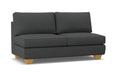 Catalina Armless Apartment Size Sofa :: Leg Finish: Natural