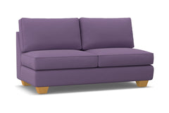Catalina Armless Apartment Size Sofa :: Leg Finish: Natural