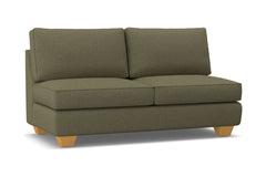 Catalina Armless Apartment Size Sofa :: Leg Finish: Natural