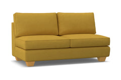 Catalina Armless Apartment Size Sofa :: Leg Finish: Natural