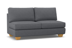 Catalina Armless Apartment Size Sofa :: Leg Finish: Natural