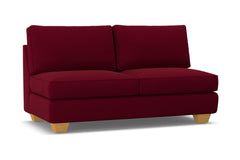 Catalina Armless Apartment Size Sofa :: Leg Finish: Natural