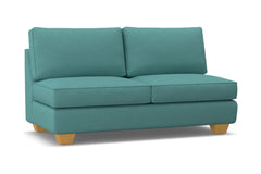 Catalina Armless Apartment Size Sofa :: Leg Finish: Natural