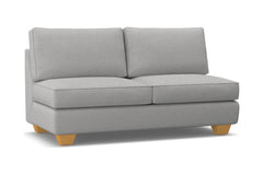 Catalina Armless Apartment Size Sofa :: Leg Finish: Natural
