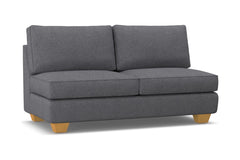 Catalina Armless Apartment Size Sofa :: Leg Finish: Natural