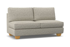 Catalina Armless Apartment Size Sofa :: Leg Finish: Natural