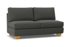 Catalina Armless Apartment Size Sofa :: Leg Finish: Natural
