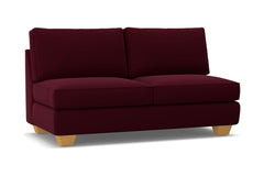 Catalina Armless Apartment Size Sofa :: Leg Finish: Natural