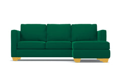 Catalina Reversible Chaise Sleeper Sofa :: Leg Finish: Natural / Sleeper Option: Deluxe Innerspring Mattress