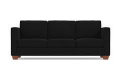 Catalina Queen Size Sleeper Sofa :: Leg Finish: Pecan / Sleeper Option: Deluxe Innerspring Mattress