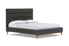 Cooper Upholstered Bed :: Leg Finish: Pecan / Size: Queen Size