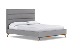 Cooper Upholstered Bed :: Leg Finish: Pecan / Size: King
