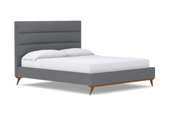 Cooper Upholstered Bed :: Leg Finish: Pecan / Size: King