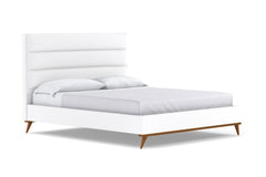 Cooper Upholstered Bed :: Leg Finish: Pecan / Size: Queen Size