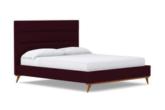 Cooper Upholstered Bed :: Leg Finish: Pecan / Size: Queen Size