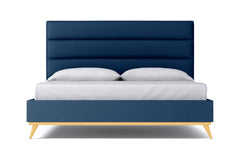 Cooper Upholstered Bed :: Leg Finish: Natural / Size: Queen Size