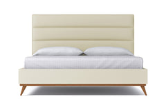 Cooper Upholstered Bed :: Leg Finish: Pecan / Size: King