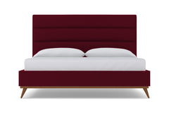 Cooper Upholstered Bed :: Leg Finish: Pecan / Size: King