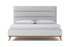 Cooper Upholstered Bed :: Leg Finish: Pecan / Size: California King