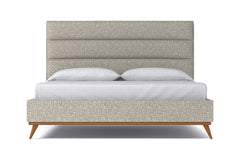 Cooper Upholstered Bed :: Leg Finish: Pecan / Size: Queen Size