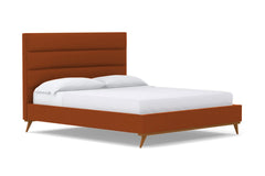 Cooper Upholstered Bed :: Leg Finish: Pecan / Size: King