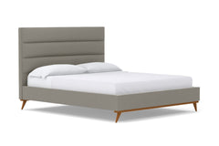 Cooper Upholstered Bed :: Leg Finish: Pecan / Size: Queen Size