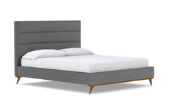 Cooper Upholstered Bed :: Leg Finish: Pecan / Size: King