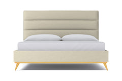Cooper Upholstered Bed :: Leg Finish: Natural / Size: Queen Size