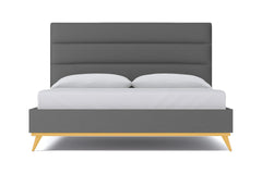 Cooper Upholstered Bed :: Leg Finish: Natural / Size: Full Size