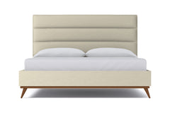Cooper Upholstered Bed :: Leg Finish: Pecan / Size: King