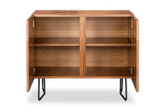 Elegant Black Marble With Gold Credenza by Utart