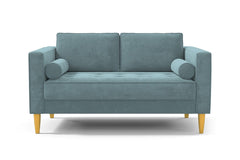 Delilah Apartment Size Sofa :: Leg Finish: Natural / Size: Apartment Size - 74&quot;w
