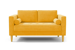 Delilah Apartment Size Sofa :: Leg Finish: Natural / Size: Apartment Size - 74&quot;w