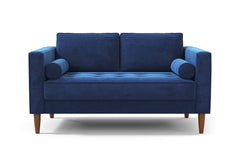 Delilah Apartment Size Sofa :: Leg Finish: Pecan / Size: Apartment Size - 74&quot;w