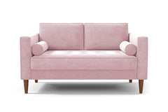 Delilah Apartment Size Sofa :: Leg Finish: Pecan / Size: Apartment Size - 74&quot;w